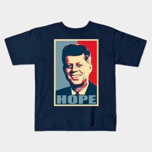 John F Kennedy Hope Poster Propaganda Pop Art Kids T-Shirt